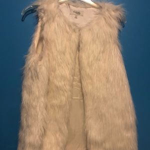 Cute fur vest - white